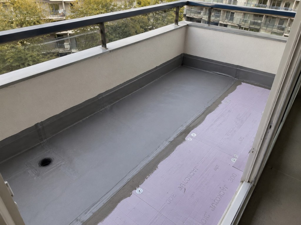 Balkon waterdicht + isolatie
