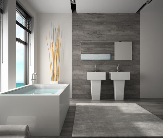 Interieur van de badkamer 3D