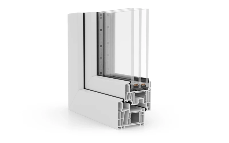 White uPVC frame — TopRenovatie