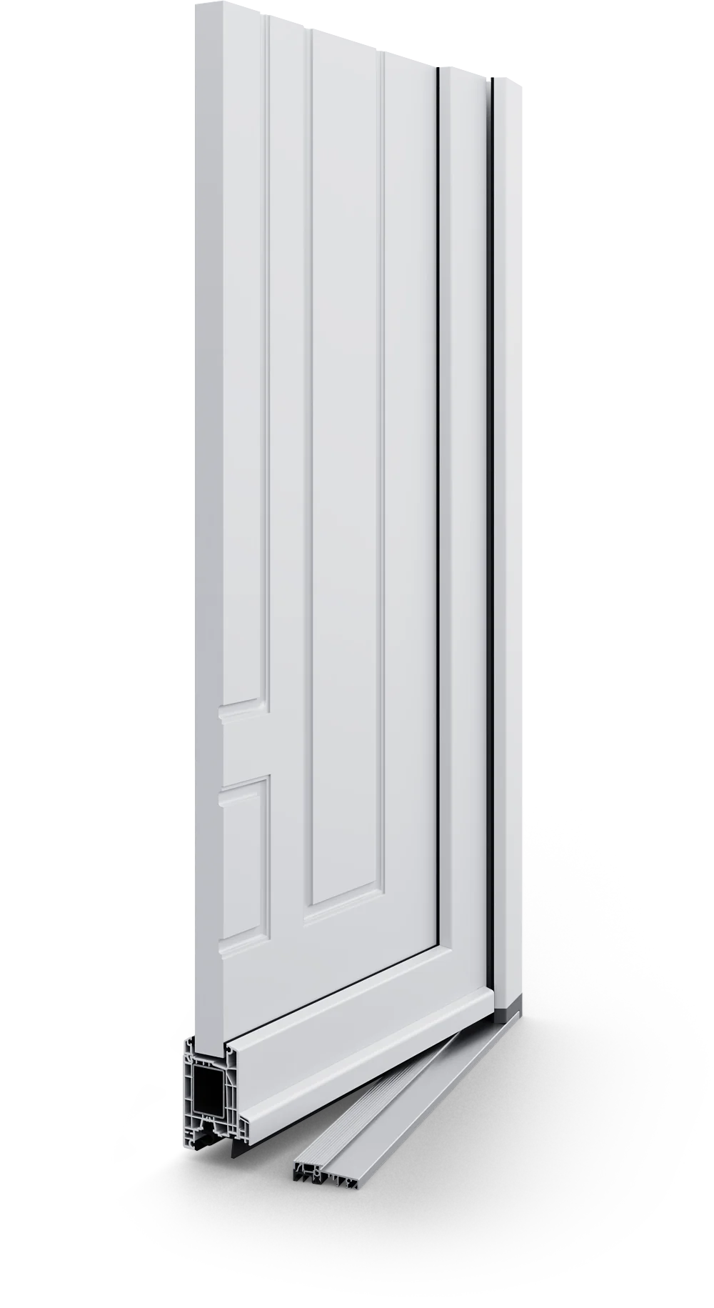 White uPVC door — TopRenovatie