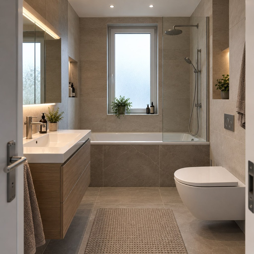 Bathroom after renovation