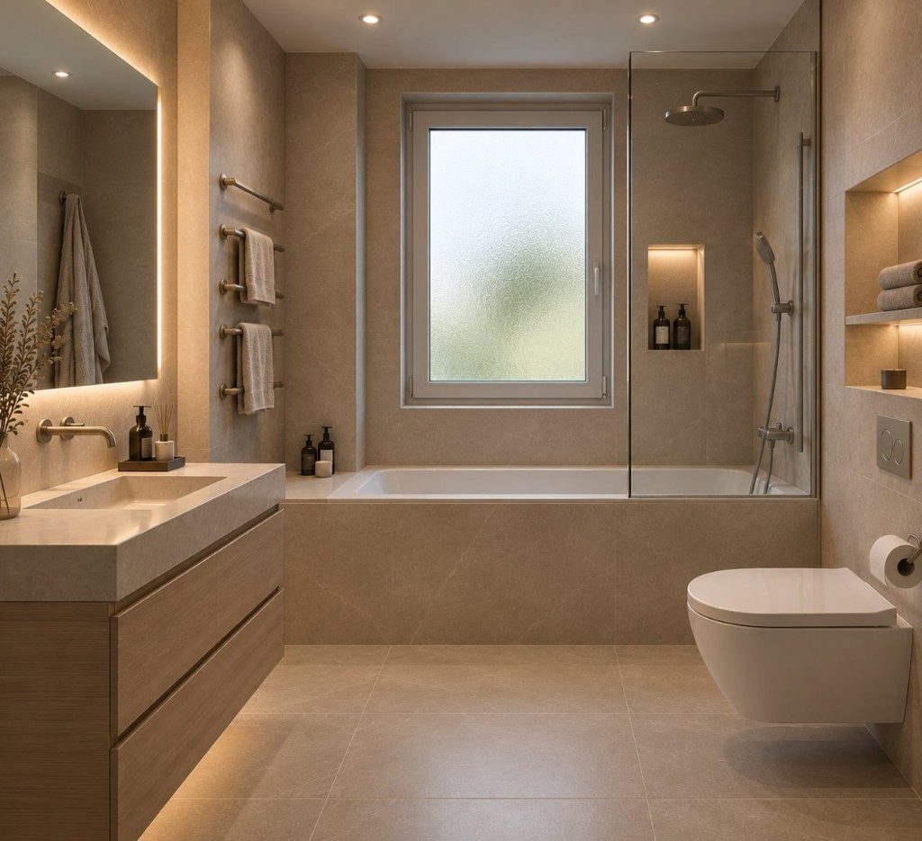 Bathroom after renovation